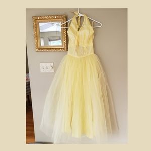 Buttercup halter dress